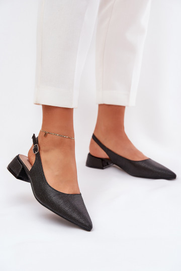 Sandalias estampadas Femininas Ativada Sutil Obcasie na cor preta Jorela 2