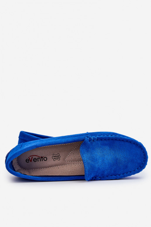 Mocassins de camurça Feminino cor azul Morreno Mocassins de camurça Feminino cor azul Morreno