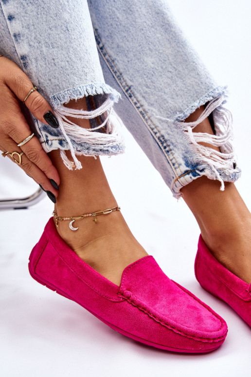 Mocassins de camurça Feminino cor rosa Morreno Mocassins de camurça Feminino cor rosa Morreno