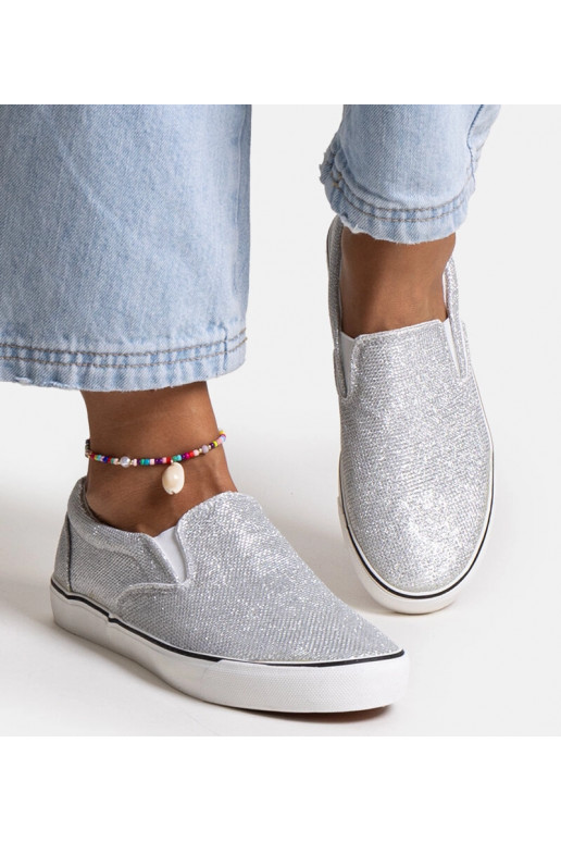 Tenisówki prateadas brilhantes Lublubah