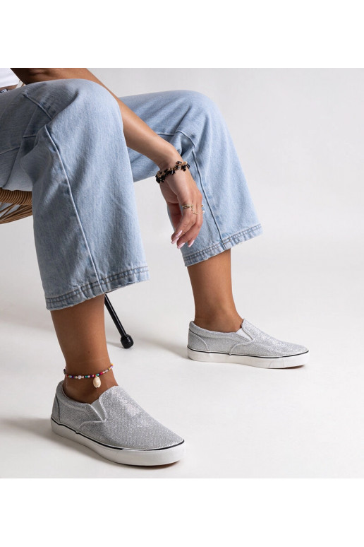 Tenisówki prateadas brilhantes Lublubah