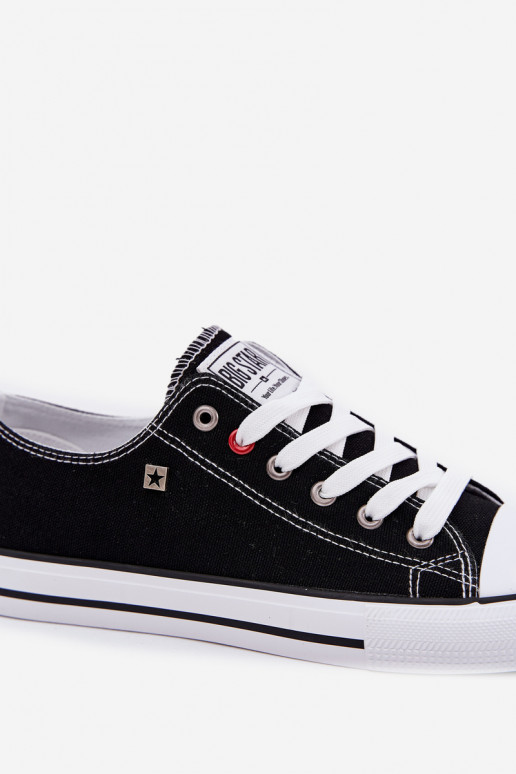 Sapatos casuais masculinos Big Star NN174300 HI-POLY SYSTEM cor preta