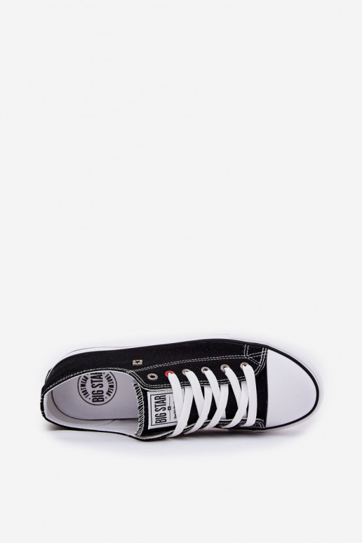 Sapatos casuais masculinos Big Star NN174300 HI-POLY SYSTEM cor preta