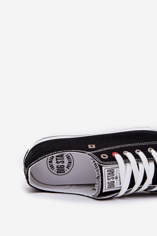 Sapatos casuais masculinos Big Star NN174300 HI-POLY SYSTEM cor preta