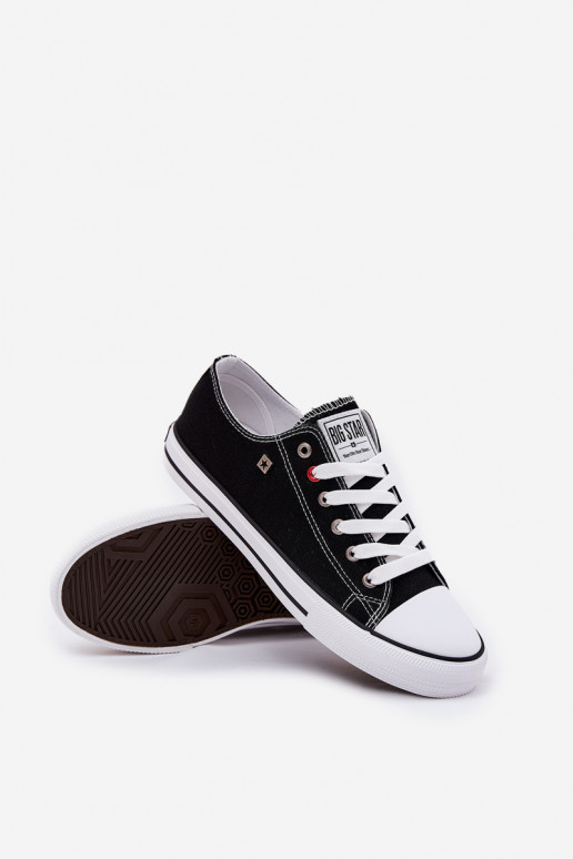 Sapatos casuais masculinos Big Star NN174300 HI-POLY SYSTEM cor preta