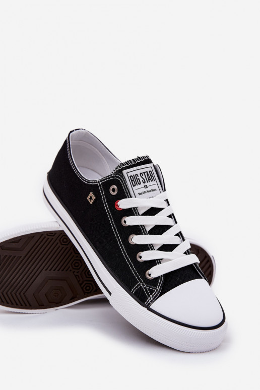 Sapatos casuais masculinos Big Star NN174300 HI-POLY SYSTEM cor preta