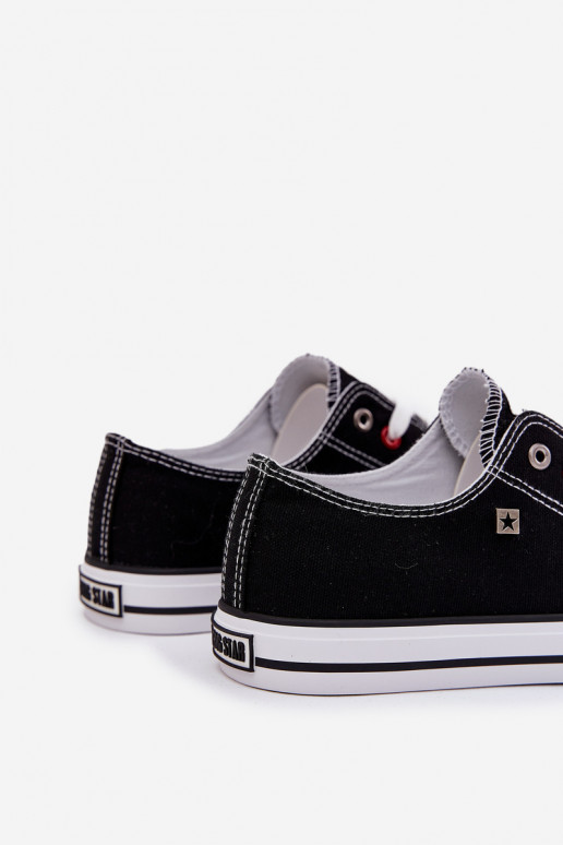 Sapatos casuais masculinos Big Star NN174300 HI-POLY SYSTEM cor preta