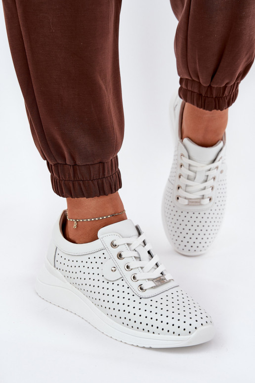 Feminino Pele tênis Vinceza 79532 cor branca Feminino Pele tênis Vinceza 79532 cor branca