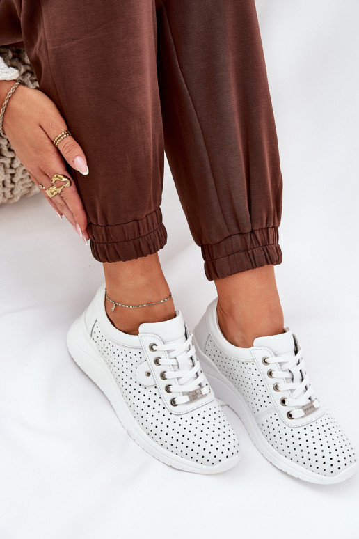 Feminino Pele tênis Vinceza 79532 cor branca Feminino Pele tênis Vinceza 79532 cor branca