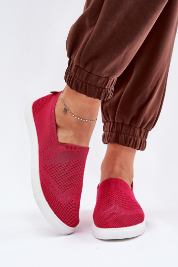 Tênis slip-on feminino Big Star FF274A605 na cor rosa 2