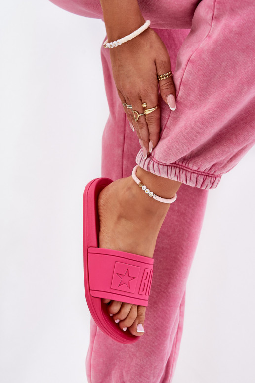 Chinelos femininos Big Star NN274A668 cor rosa