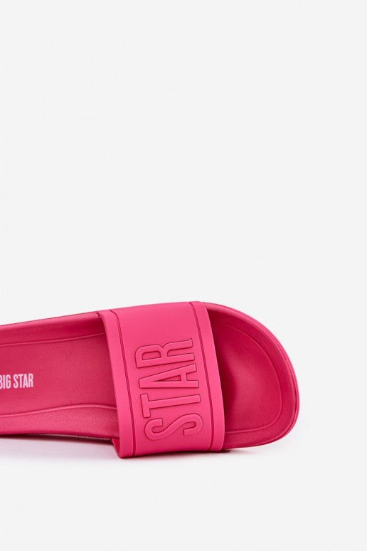 Chinelos femininos Big Star NN274A668 cor rosa