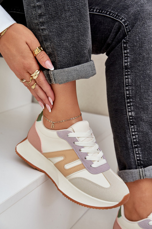 tênis Feminino com uma plataforma Cores diferentes Emidi