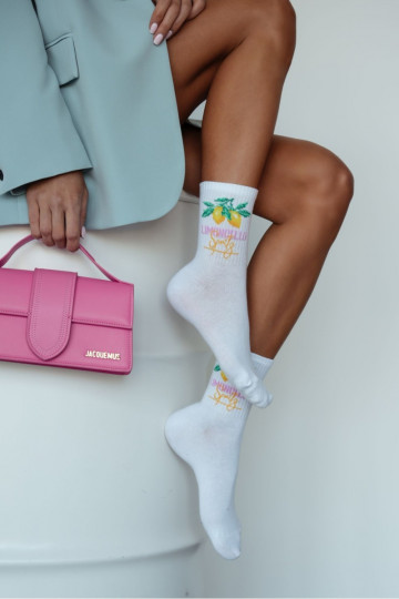 Meias Feminino LIMONCELLO cor branca