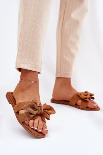 Chinelo Feminino com Laços em Cor Marrom Tobin 2