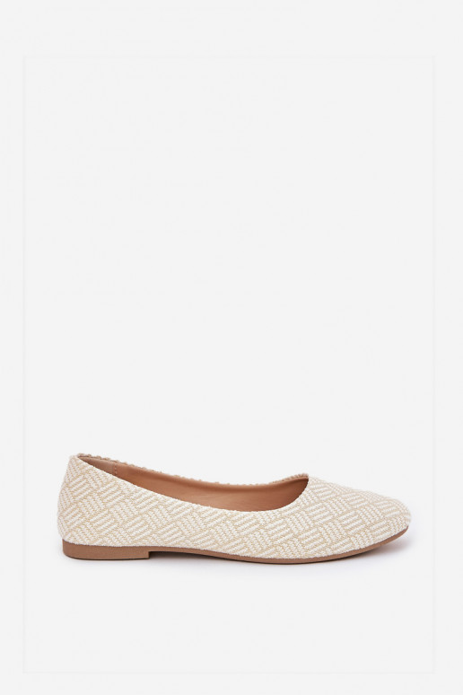 Bailarinas Apartamento feminino com brilho cor dourada Tatorelis