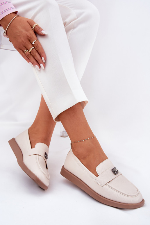 mocassins femininos Estilo elegante Com decorações Pequenom Detalem Vinceza 62208 bege mocassins femininos Estilo elegante Com decorações Pequenom Detalem Vinceza 62208 bege