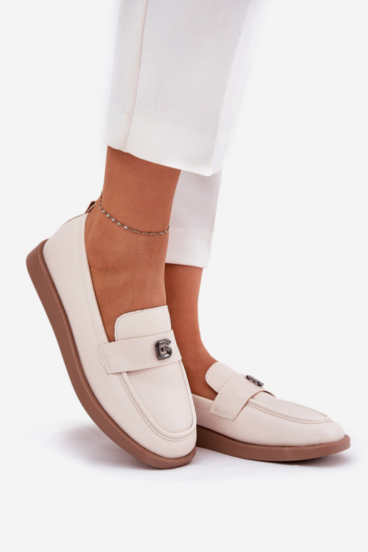 mocassins femininos Estilo elegante Com decorações Pequenom Detalem Vinceza 62208 bege mocassins femininos Estilo elegante Com decorações Pequenom Detalem Vinceza 62208 bege