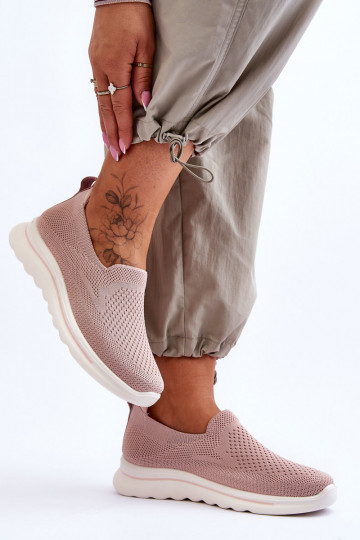 Tênis Feminino modelo Slip-On na cor rosa Adiora 2