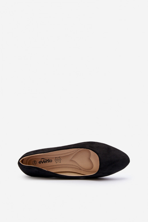 Sapatilhas de camurça Feminino cor preta Kommia Sapatilhas de camurça Feminino cor preta Kommia